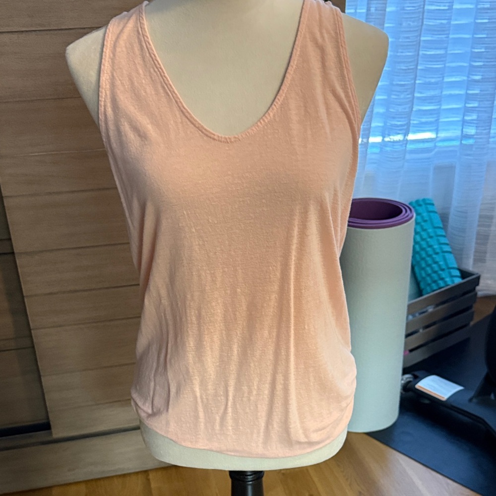 LA Made Peach Sleeveless top